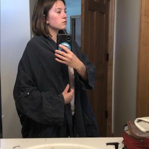 Atelier Delphine Dark Grey Lightweight Coat Size M